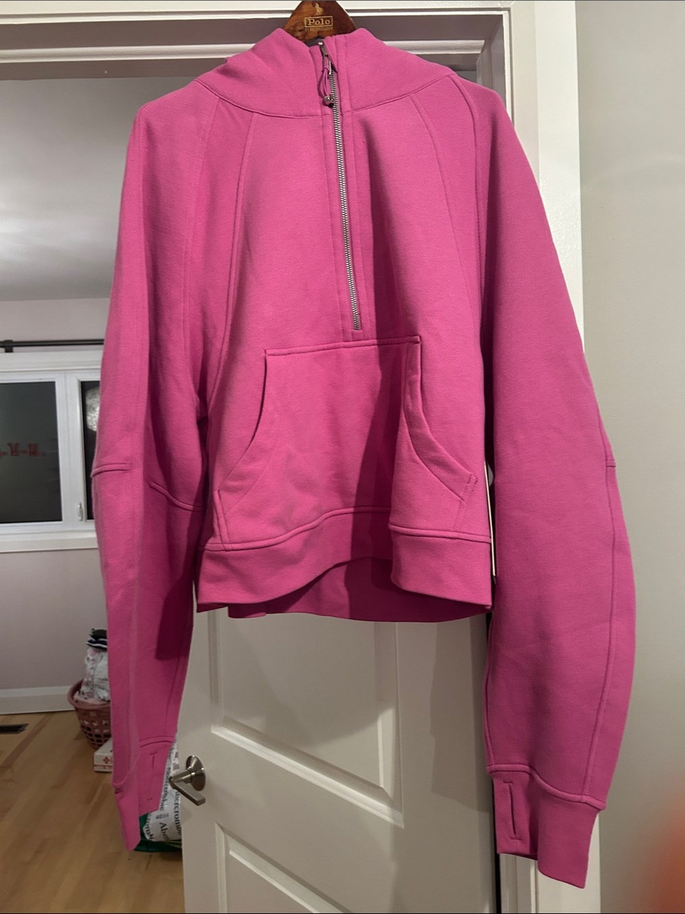 lululemon Scuba Bubble Gum Pink/ Hot Pink Half-Zip XL/XXL
